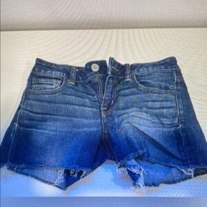 Women's Blue Denim Athletic Shorts